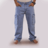 Retro-Chic Light Blue Loose Fit Jeans G14