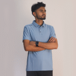 Men's Light Blue Polo Shirt G10
