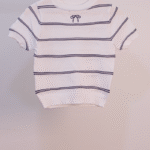 White Bow-top with Stripes L14