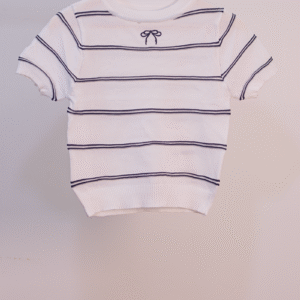 White Bow-top with Stripes L14