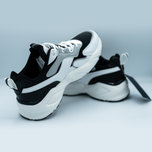 FANDEI Street Sneakers for Women- Black and White LS1