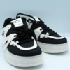 Korean- style Chunky Streetwear Black and White Sneakers LS14