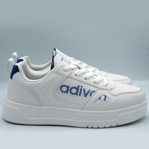 Adivon White Sneakers- Blue Edition GS14