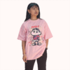 Oversize Snoopy- Graffiti T-shirt in Pink L26