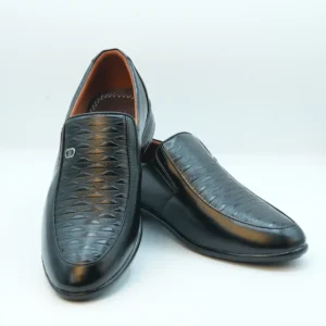Stylish Black Slip-On Loafers for Men GS46
