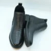 Black Leather Men's Chelsea Boots GS50