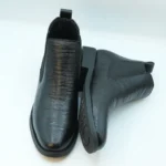 Black Leather Men's Chelsea Boots GS50