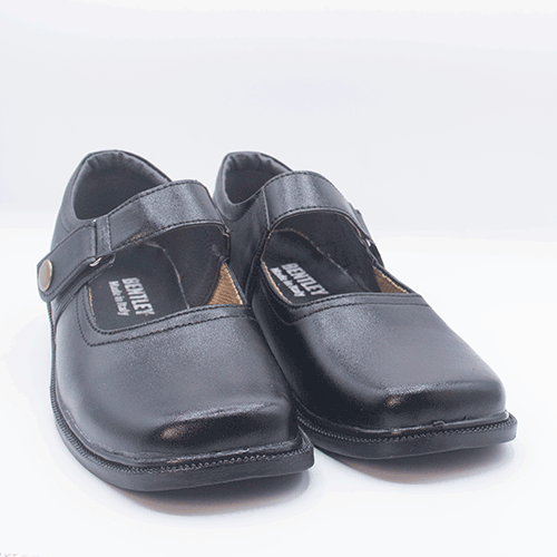Elegant Black Strap Shoes for kids KS6
