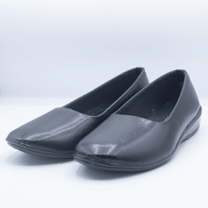 Casual Slip-on Formal Black Leather Shoes for Women LS32