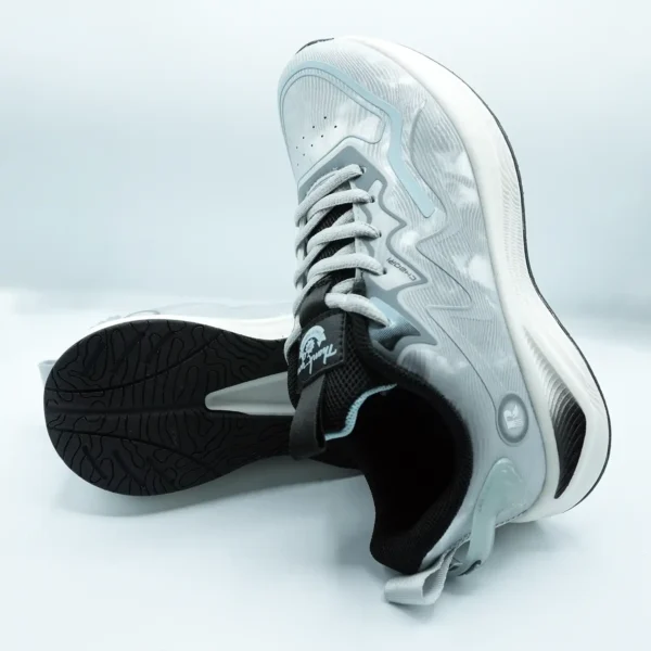 Grey Women’s Running Sneakers with Durable Grip and Style LS36