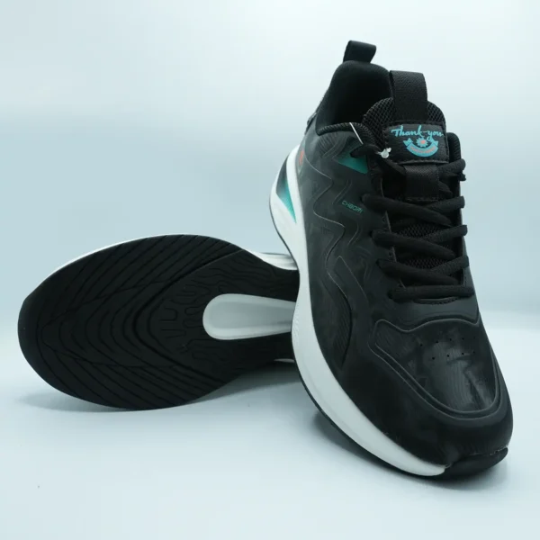 Black Women’s Running Sneakers with Durable Grip and Style LS37