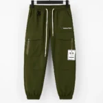 Men’s Army Green Drawstring Cargo Pants GC28