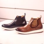 Men’s Leather Chelsea Boots – Anti‑Slip Rubber Sole